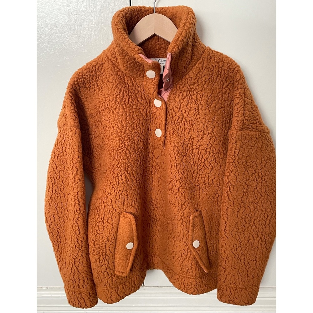 New J.Crew Snap Collar Polartec Sherpa - Picture 5 of 7